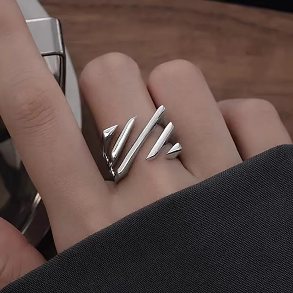 VENTFILLE 925 Sterling Silver Double Layer Vintage Twisted Ring For Female Gift Trend Open Adjustable Design Jewelry Wholesale