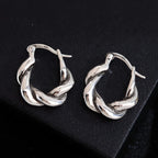 PENDRA Curved Geometry Sterling Silver Earrings