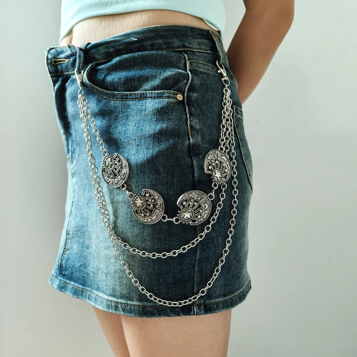 PENDRA Orlara Punk Waist Chain Belt