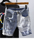 PENDRA Washed Distressed Fit Pants