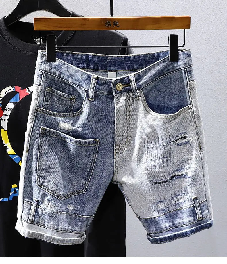 PENDRA Washed Distressed Fit Pants
