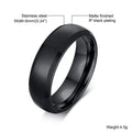 PENDRA Inclined Plane Matte Steel Ring
