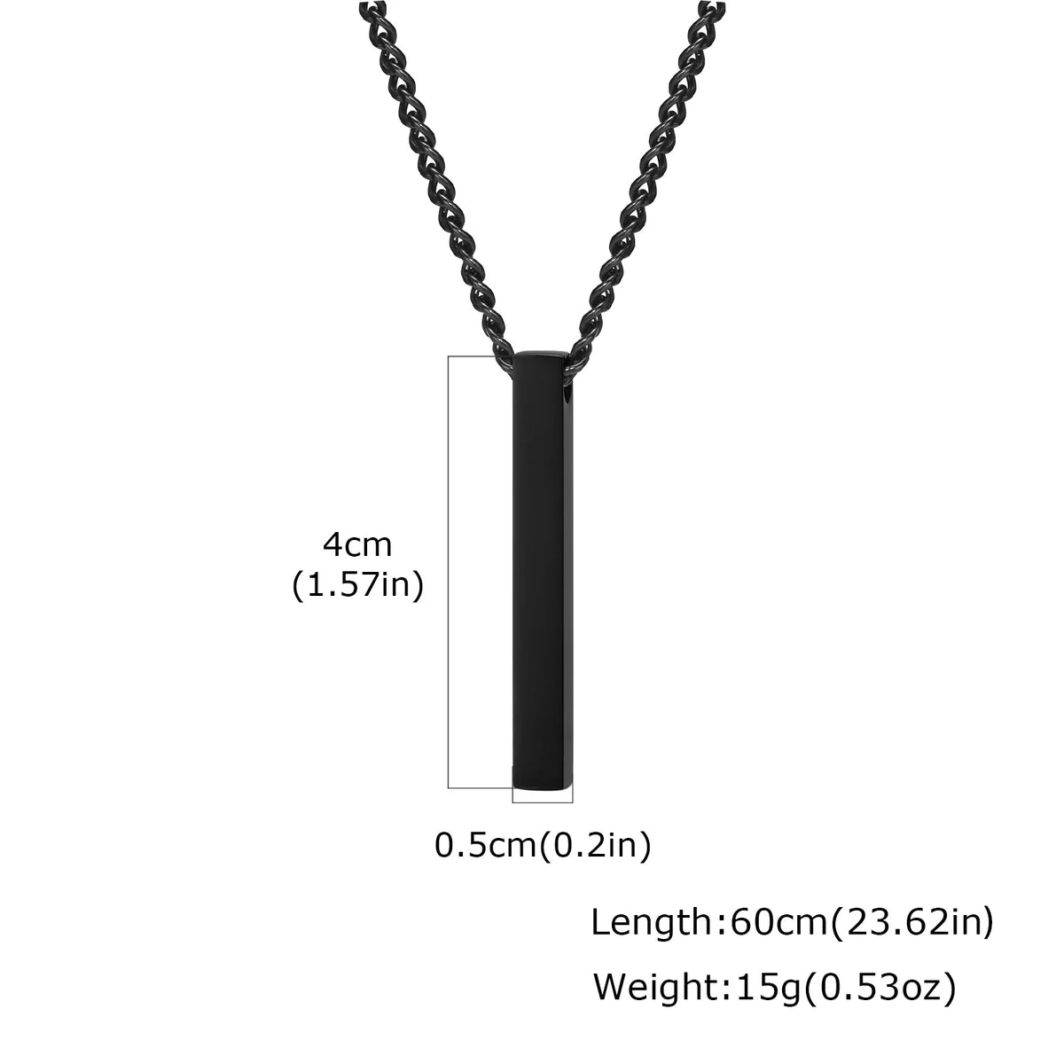 PENDRA Bar Vertical Long Pendant Necklace