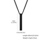 PENDRA Rectangle Bar Pendant Necklace