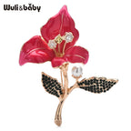 PENDRA Orchidelle Large Enamel Orchid Flower Brooch
