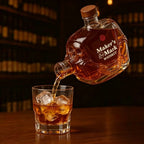 Creative Hooded Skeleton Whiskey Decanter Glass Bottle for Bar Party Liquor Collectible Ornament