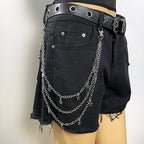 PENDRA Moonstar Rivet Waist Chain Keychain