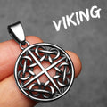 Viking Hollow Celtic Knot Men Necklaces Stainless Steel Pendant Chain Women Punk Fashion Jewelry Accessories Gifts Wholesale