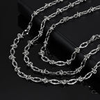 Hiphop Lips Necklaces for Men Boys,Never Fade Irregular Knot Splicing Collars,Cool Rock Punk Jewelry Gifts