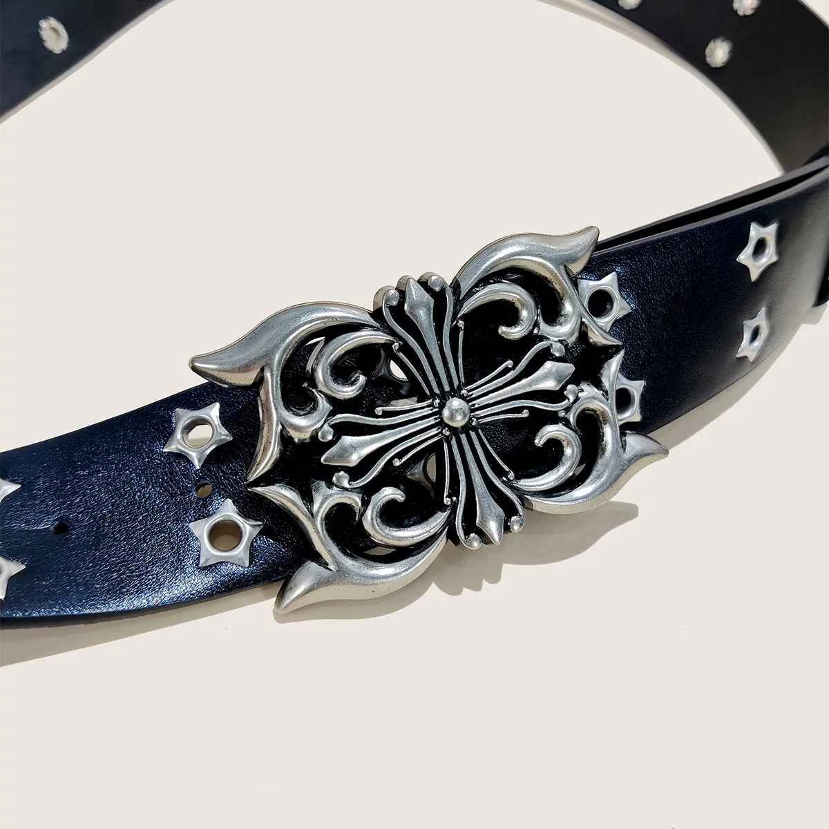 Trend Rivet Belt Heavy Metal Belt Men Women Punk Nightclub Rock Style Belt Jeans Belt Y2K Belt Fashion Decoration Women' Belt