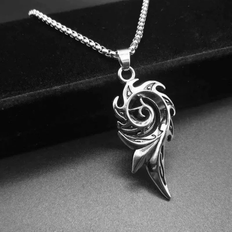 PENDRA Phoenixspiral Stainless Steel Phoenix Pendant