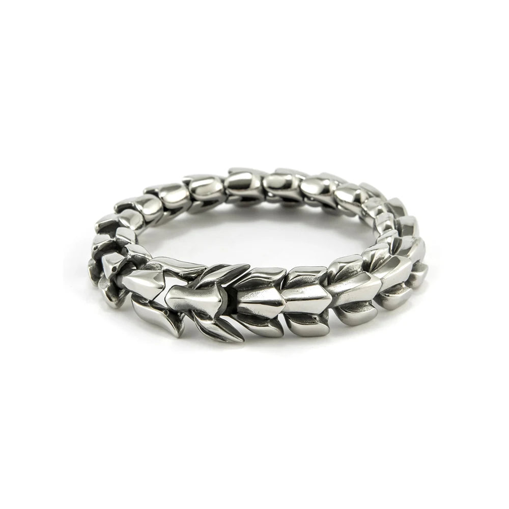 PENDRA Highpolish Skull 316L Stainless Steel Bracelet