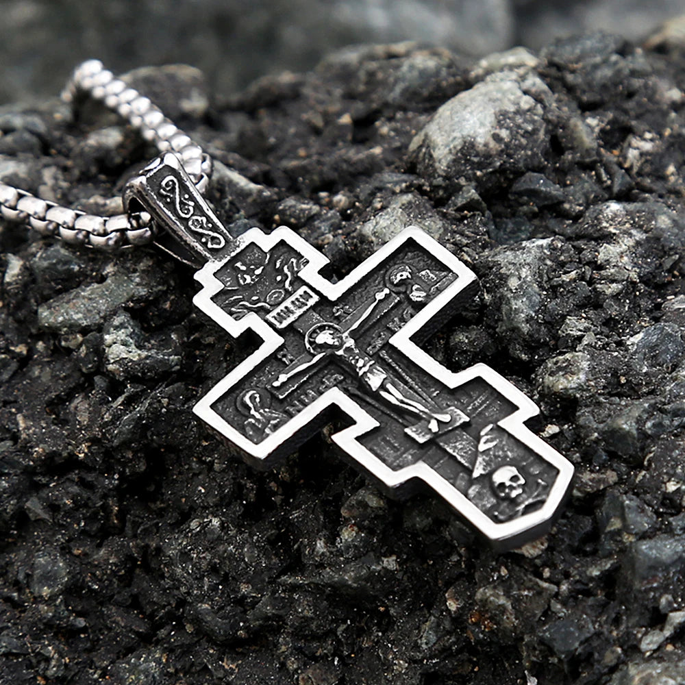 PENDRA Jesuscross 316L Stainless Steel Jesus Cross Pendant