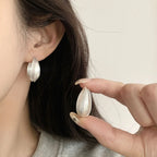 PENDRA Sterling Silve Matte Earrings