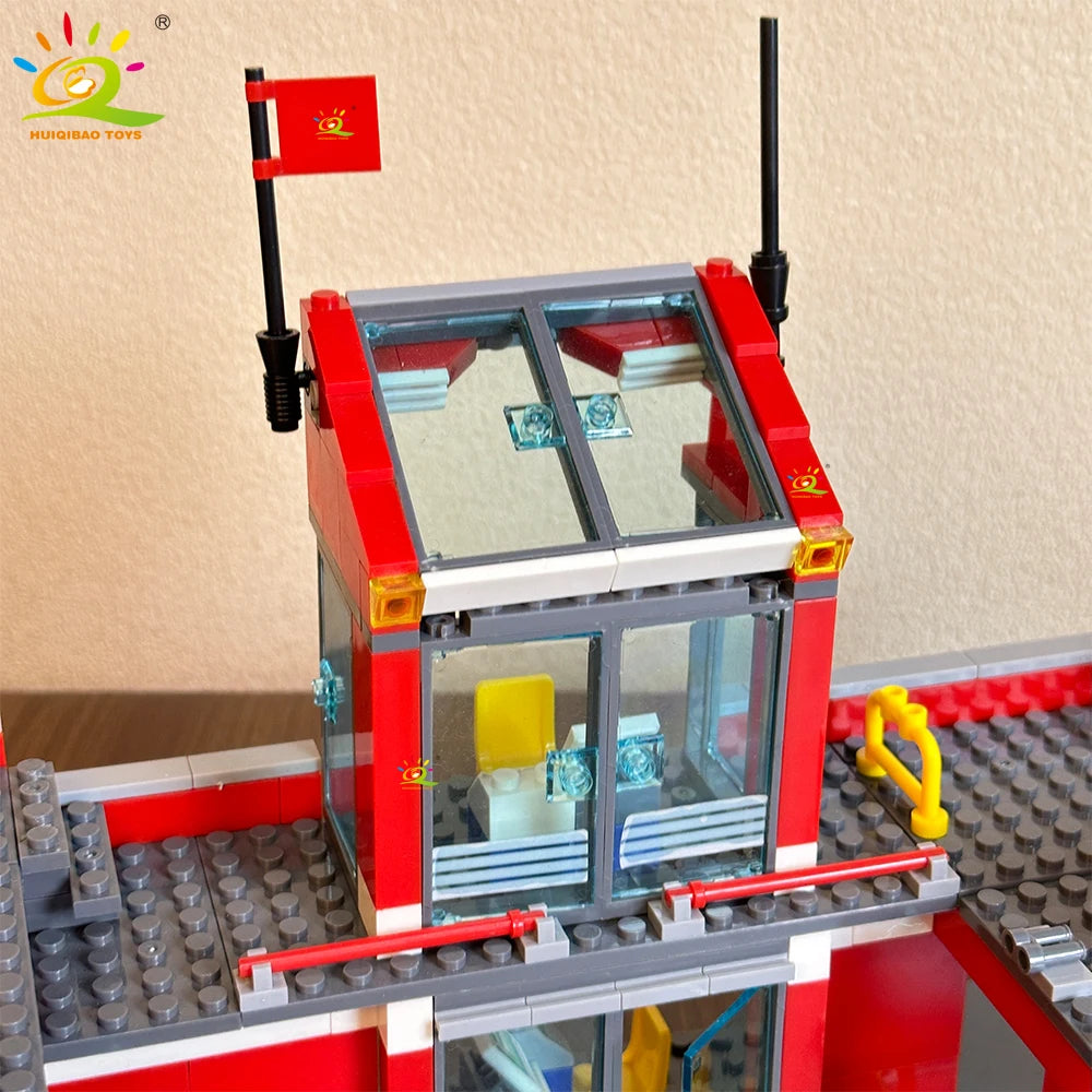 PENDRA Fire Station Helicopter Building Set