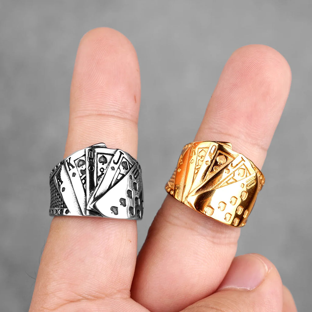 PENDRA 316l Straight Flush Ring