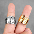 PENDRA 316l Straight Flush Ring