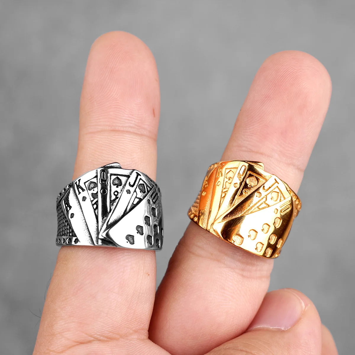 PENDRA 316l Straight Flush Ring