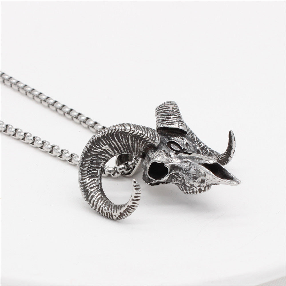 PENDRA Goathead Gothic Goat Head Pendant