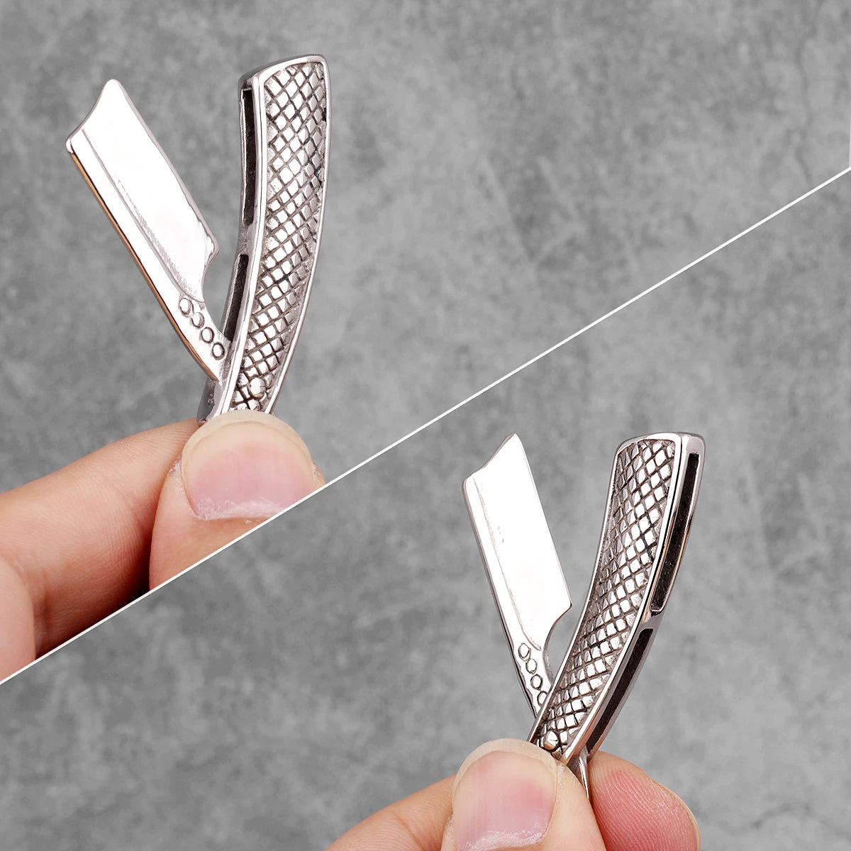 PENDRA Haircut Razor Barber Steel Necklace