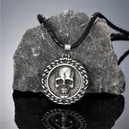 PENDRA Skull Vintage Steel Necklace