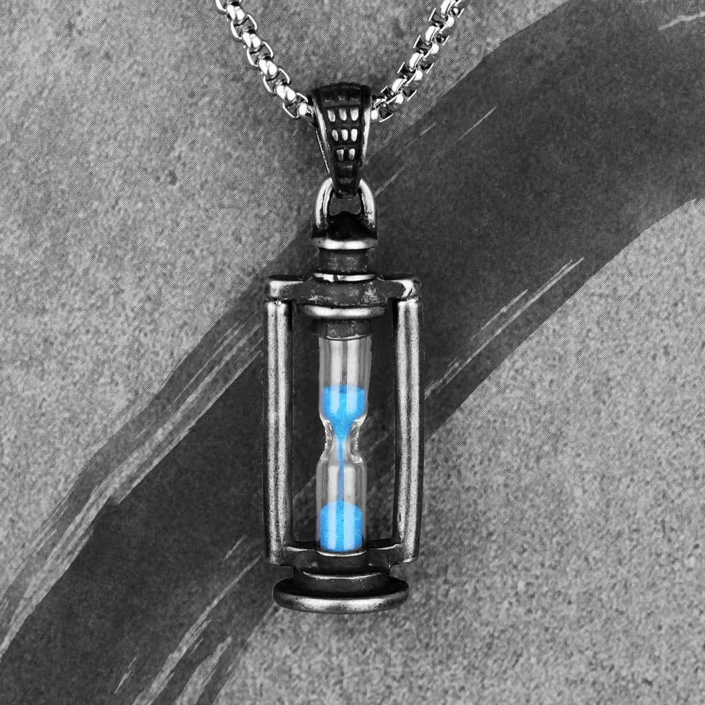 PENDRA Hourglass Steel Necklace