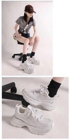 PENDRA Rhinestone Diamond Ins Shoes