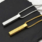 PENDRA Arabic Vertical Pendant Necklace
