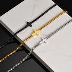 PENDRA Cross Square 2 Pendant Necklace