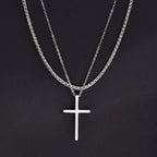 PENDRA Cross Double Pendant Necklace