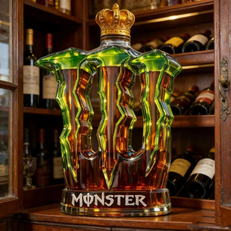 PENDRA Monster Claw Crown-Cap Glass Whiskey Decanter