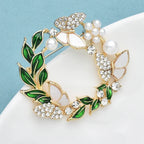 PENDRA Birdflora Bird and Flower Brooch