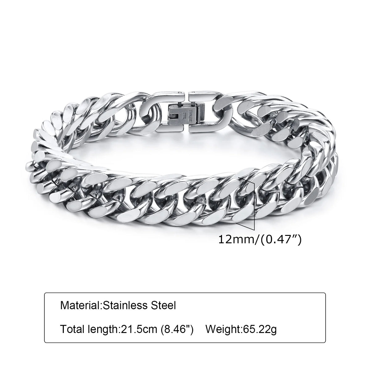PENDRA Cuban Silver Chunky Bracelet