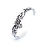 PENDRA Raven Rune Stainless Steel Viking Bracelet