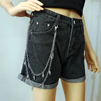 PENDRA Moonstar Rivet Waist Chain Keychain