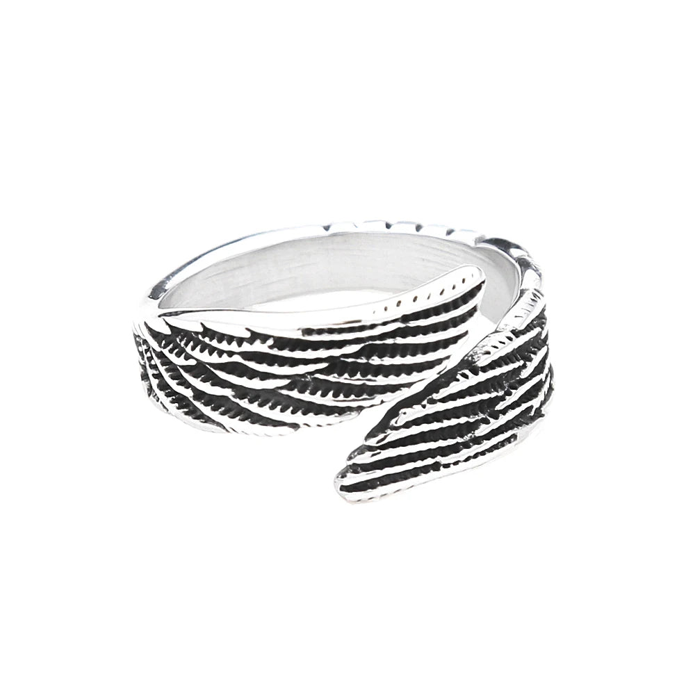 PENDRA Angelwing 316L Stainless Steel Ring