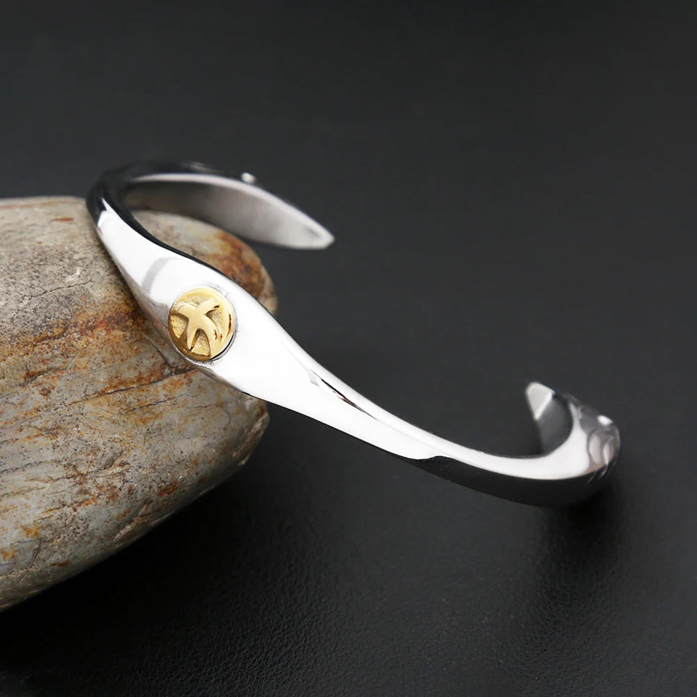 PENDRA Eagleflight Punk Stainless Steel Eagle Bracelet