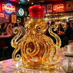 Stylish Octopus Glass Wine Bottle,Creative Whiskey Decanter for Home Bar,Liquor Dispenser for Vodka Scotch Collectible