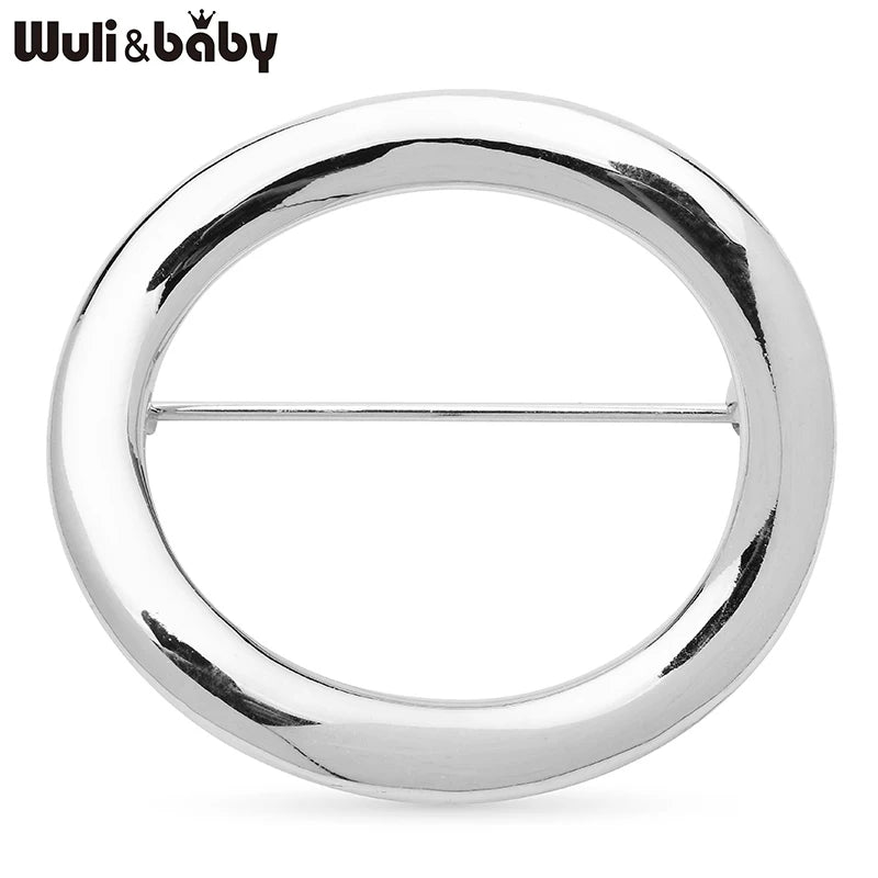 PENDRA Alloy Circle Brooch