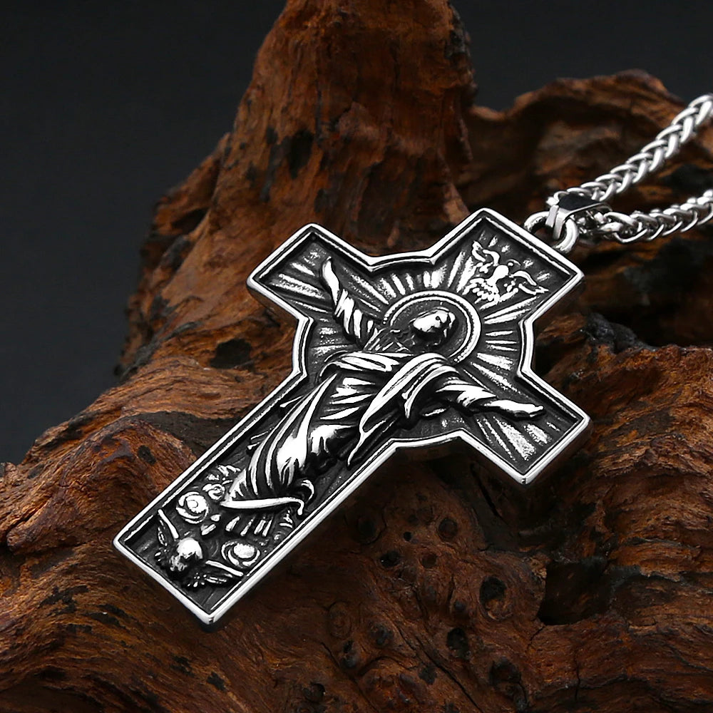 PENDRA Jesuscross 316L Stainless Steel Cross Pendant