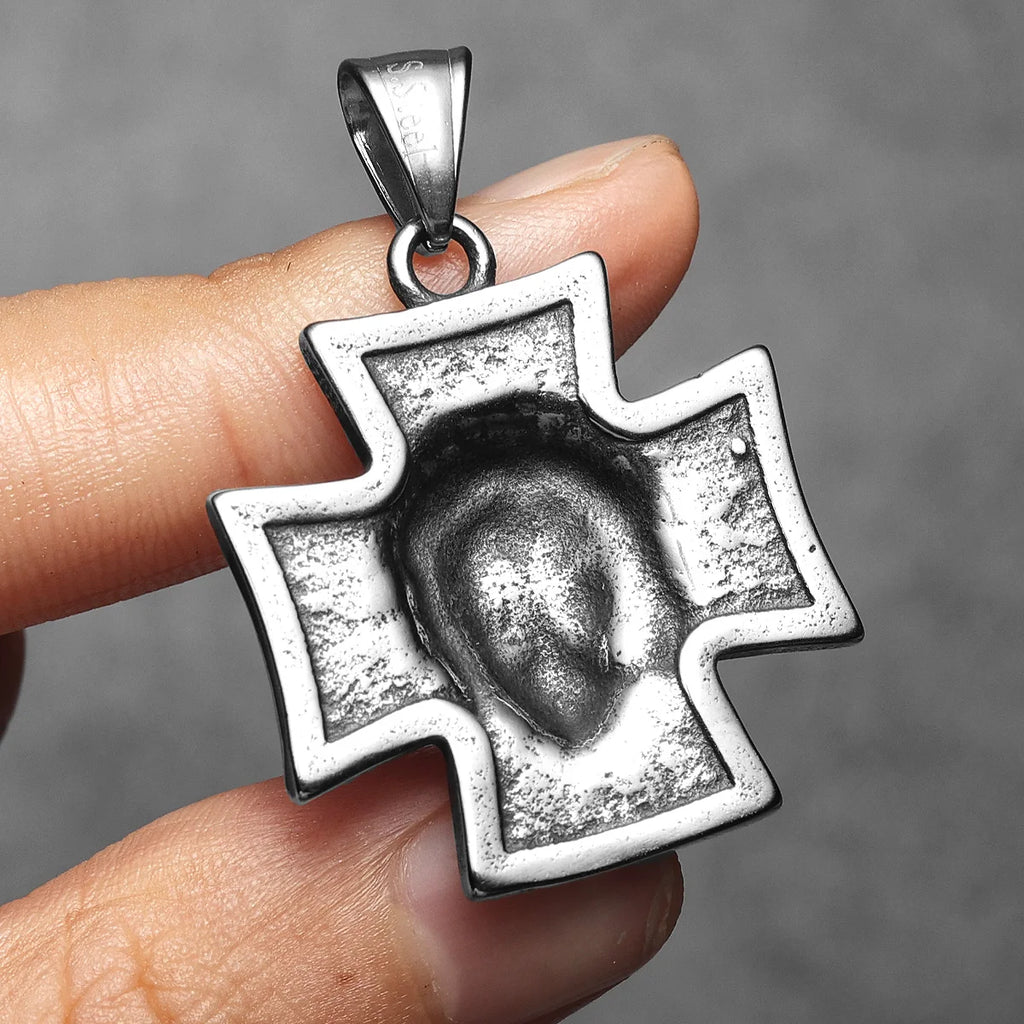 Jesus Cross Men Necklaces Stainless Steel Pendant Chain Women Fashion Jewelry Religion Punk New in Accessories Gifts Wholesale