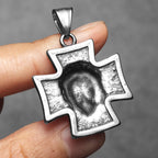 Jesus Cross Men Necklaces Stainless Steel Pendant Chain Women Fashion Jewelry Religion Punk New in Accessories Gifts Wholesale