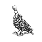 PENDRA Ravenodin Stainless Steel Viking Crow Pendant Necklace