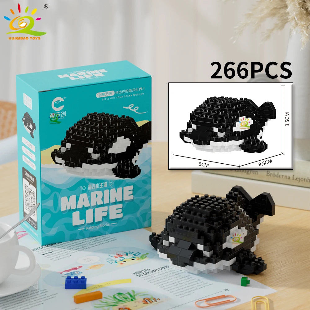 PENDRA Cute Shark Micro Building Set