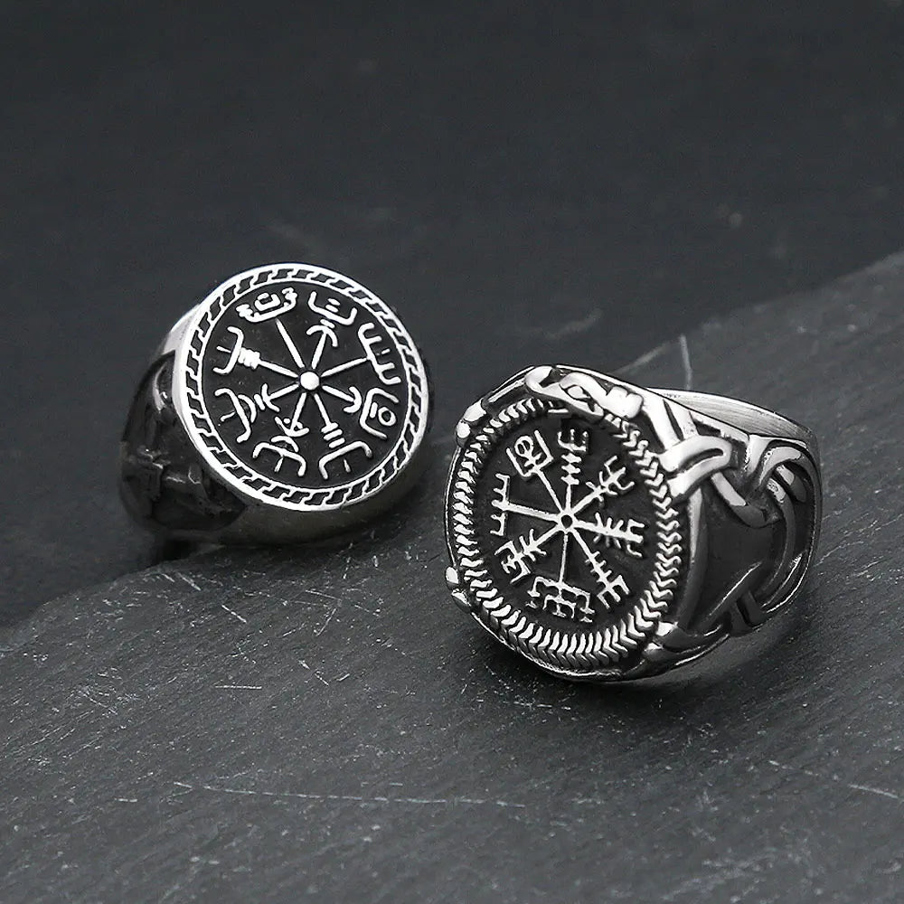 PENDRA Runeband Vintage Viking Rune Ring