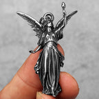 PENDRA Angel Statue Liberty Steel Necklace