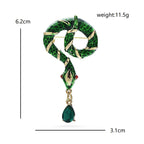 PENDRA Water-drop Snake Brooch