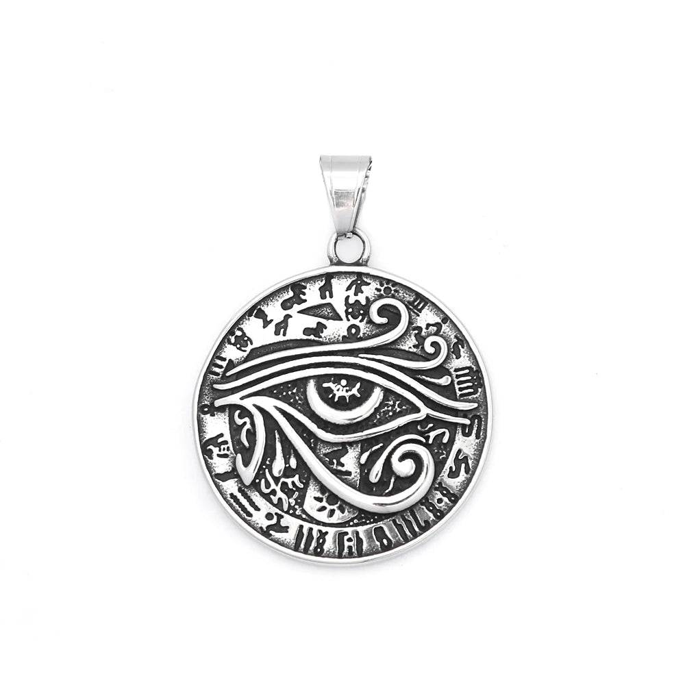 PENDRA Horus 316L Stainless Steel Eye of Horus Necklace