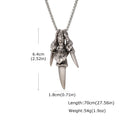 Rock Punk Dragon Claw Necklace for Men Boys,Vintage Claw Long Pendant Necklace,Trendy Jewelry Gift