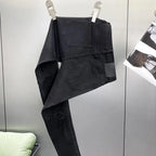Ripped Jeans Men's Summer Thin Casual Elastic Versatile White Jeans Men's Korean Trendy Pants denim men clothing cargo pants